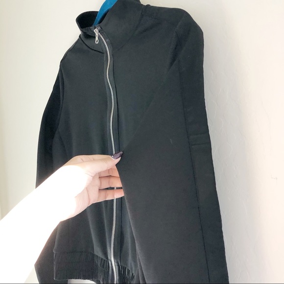 IVY PARK Satin Pure Black Track Jacket Zip Up LG - Picture 6 of 16